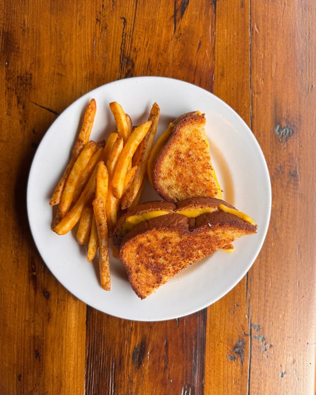 Kids Grilled Cheese with Fries.
