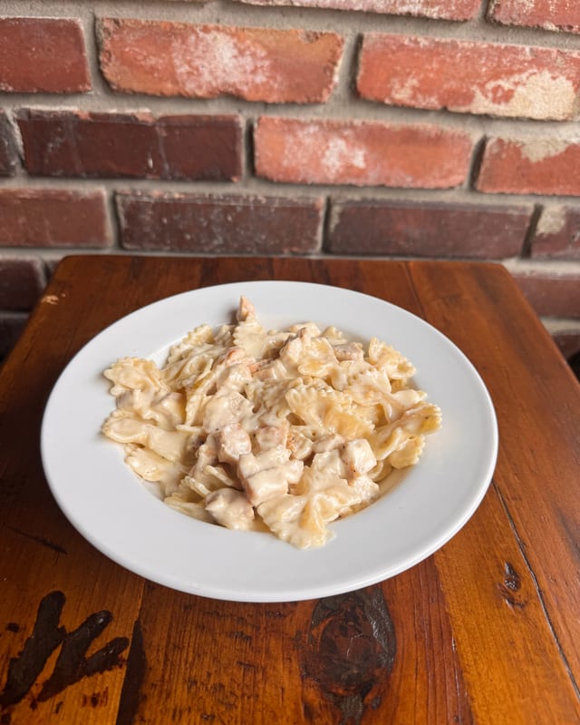 Kids Chicken Alfredo.