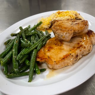 Dinner Feature - Bourbon Peach Glazed Pork Tenderloin