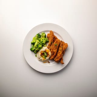 Coconut Fried Chicken Dinner