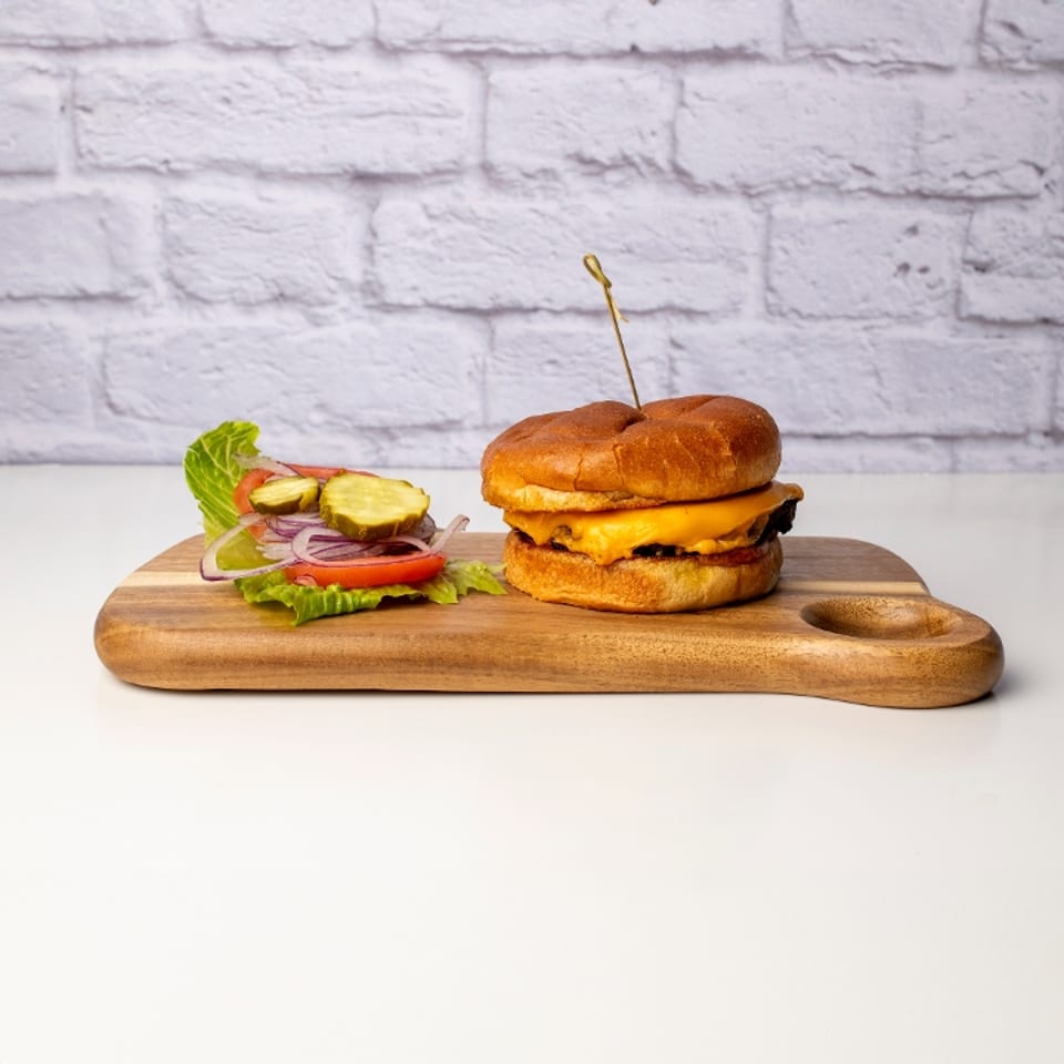 Indulge in Our Cheeseburger