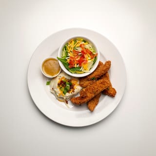 Coconut Fried Chicken Dinner